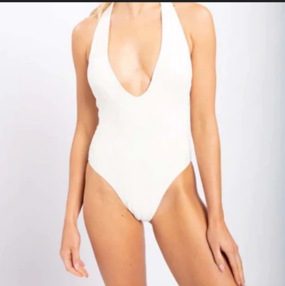 Frederick's Of Hollywood Lola-rae One Piece Halter Swimsuit 1XL